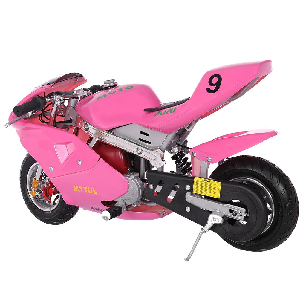 Mini Gas Power Pocket Bike Motorcycle 49cc 4-Stroke Engine For Kids And Teens US