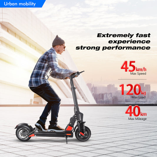 Bogist C1 Pro Electric Scooter 500W 40KM Long-Rang 10 inch Air Filled Tires Foldable Intelligent Screen