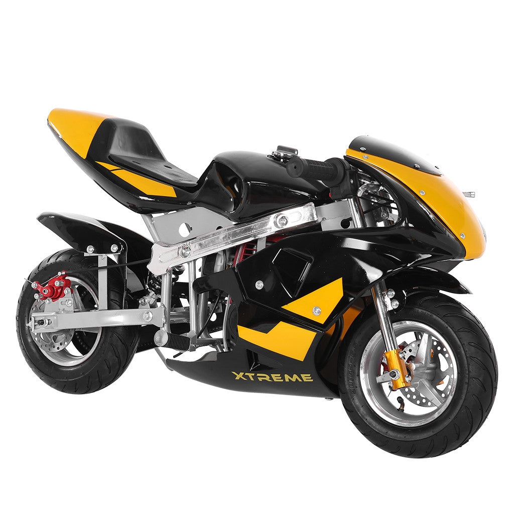 Mini Gas Power Pocket Bike Motorcycle 49cc 4-Stroke Engine For Kids And Teens US