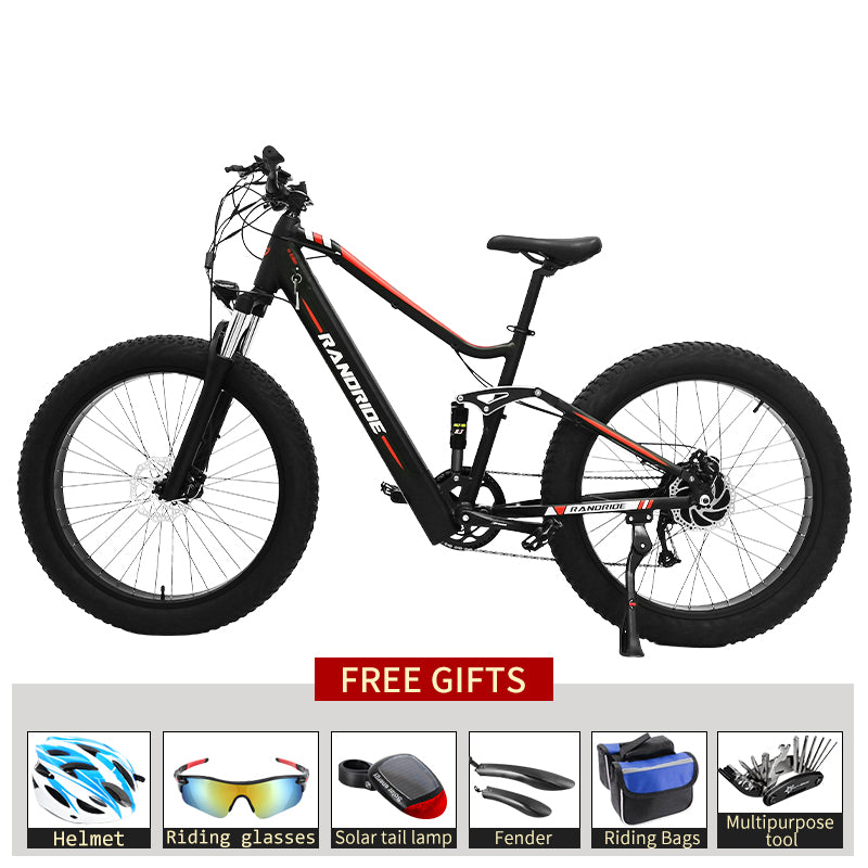 EU Warehouse Electric E Bike 1000W 26 Inch Fat Tire Electric Bicycle Ebike For Adults 48V 17AH SHIMANO 9Speed Mountain City Bike