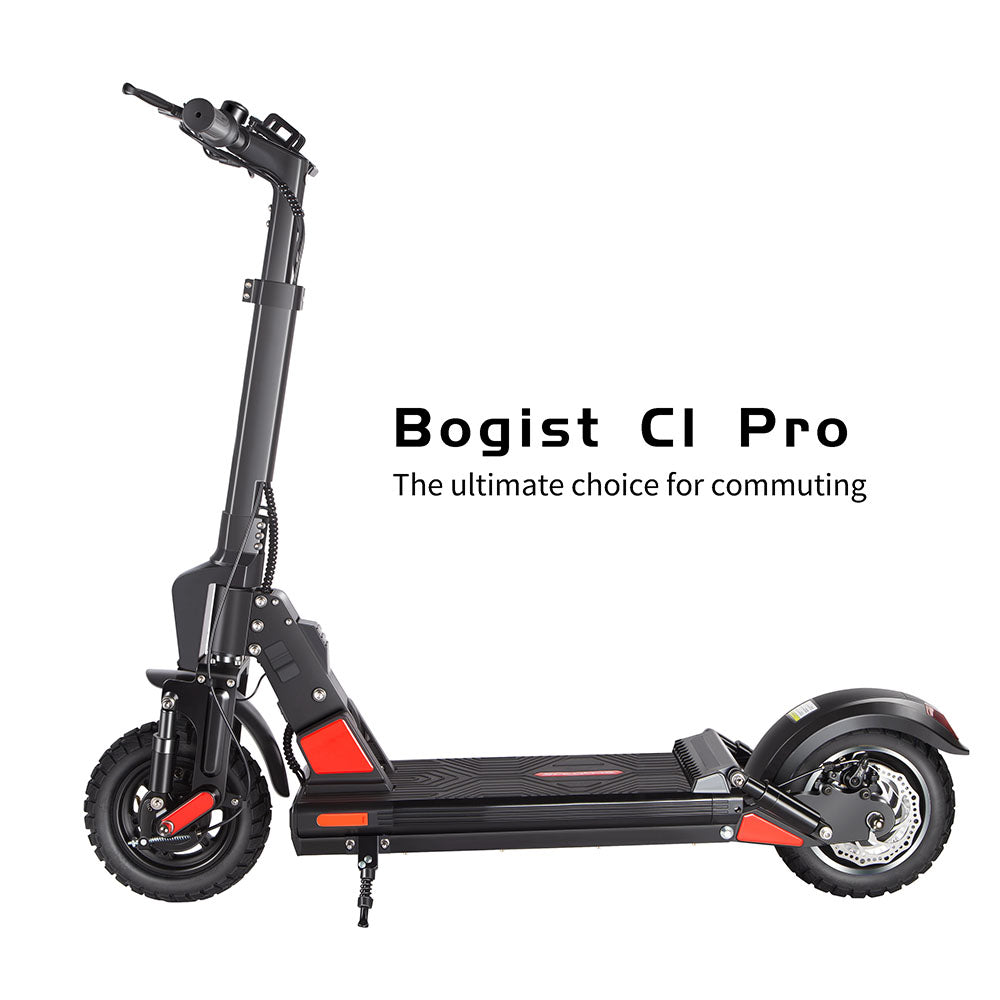 Bogist C1 Pro Electric Scooter 500W 40KM Long-Rang 10 inch Air Filled Tires Foldable Intelligent Screen