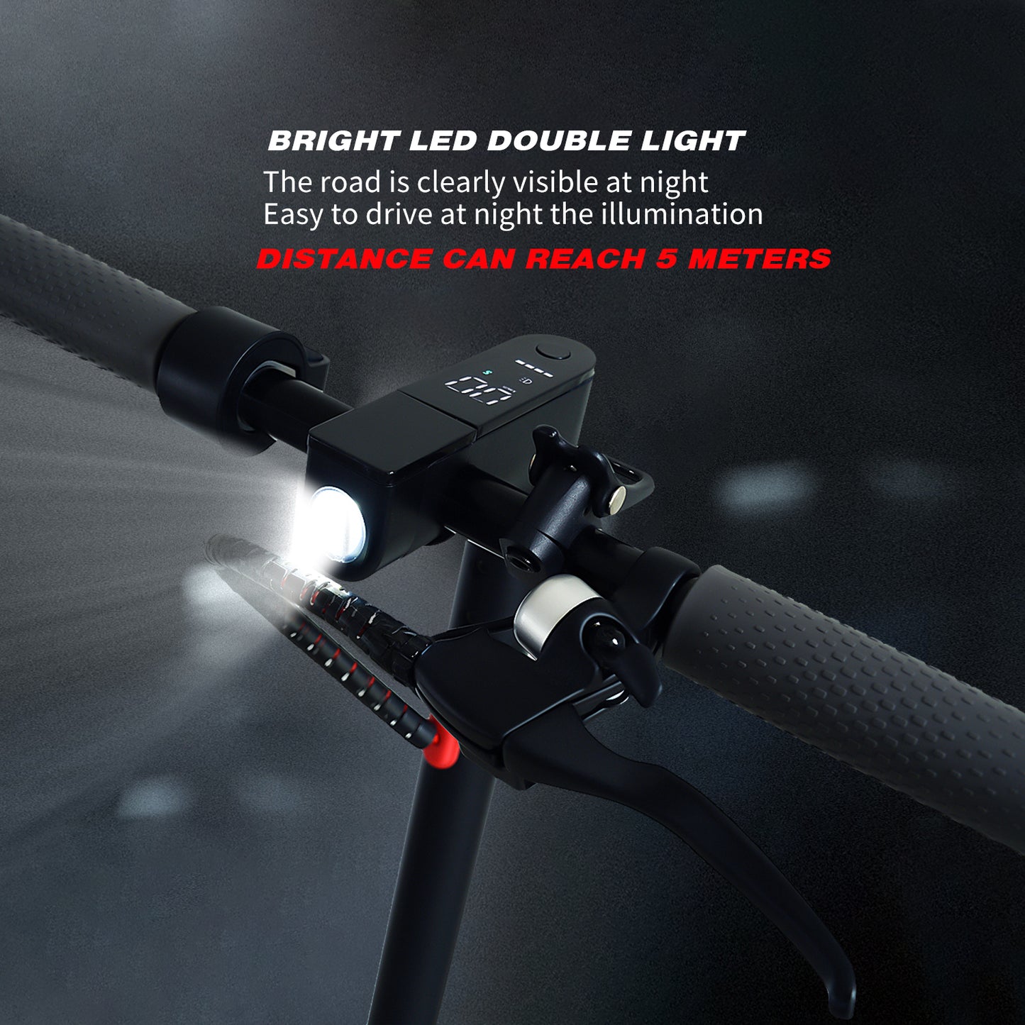 AOVO 365 Electric Scooter Powerful 350W Motor 30KM/h Waterproof IP54 Load 120KG For Adults Teenagers with Led Light