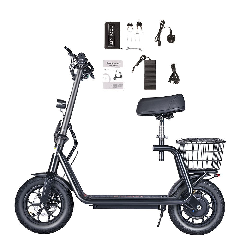 Bogist M5 Pro Great Power Electric Scooter 500W 40 Km/h Max Mileage Foldable Scooter Electric Bike Led Hidelight 40-45km Range