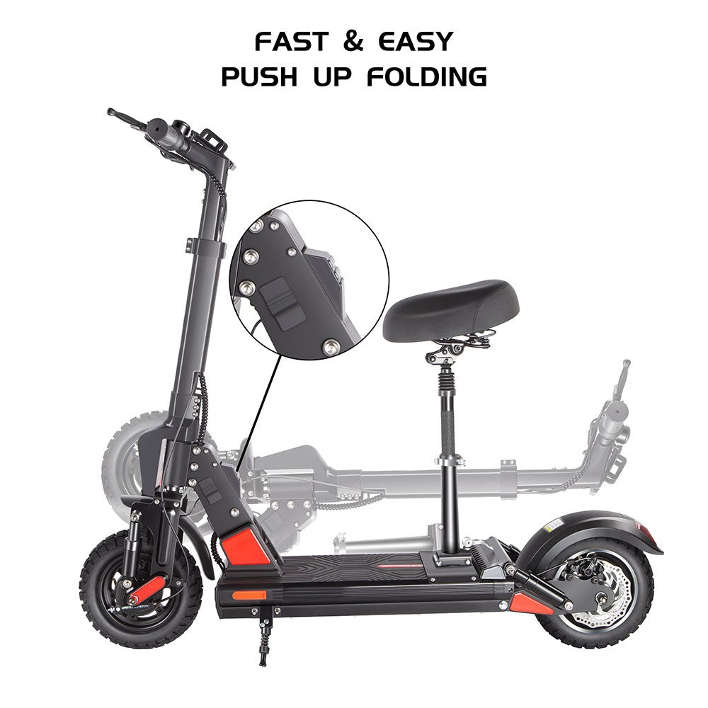 Bogist C1 Pro Electric Scooter 500W 40KM Long-Rang 10 inch  Air Filled Tires Foldable Intelligent Screen